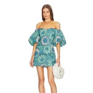 Rhode Dali Linen Mini Dress Size 4